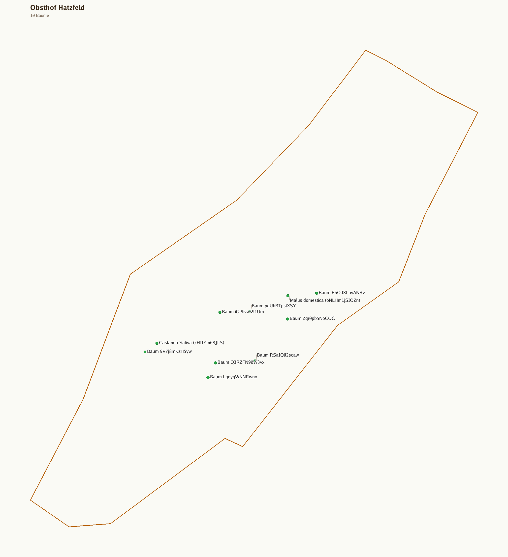 Karte des Bongerts Obsthof Hatzfeld
